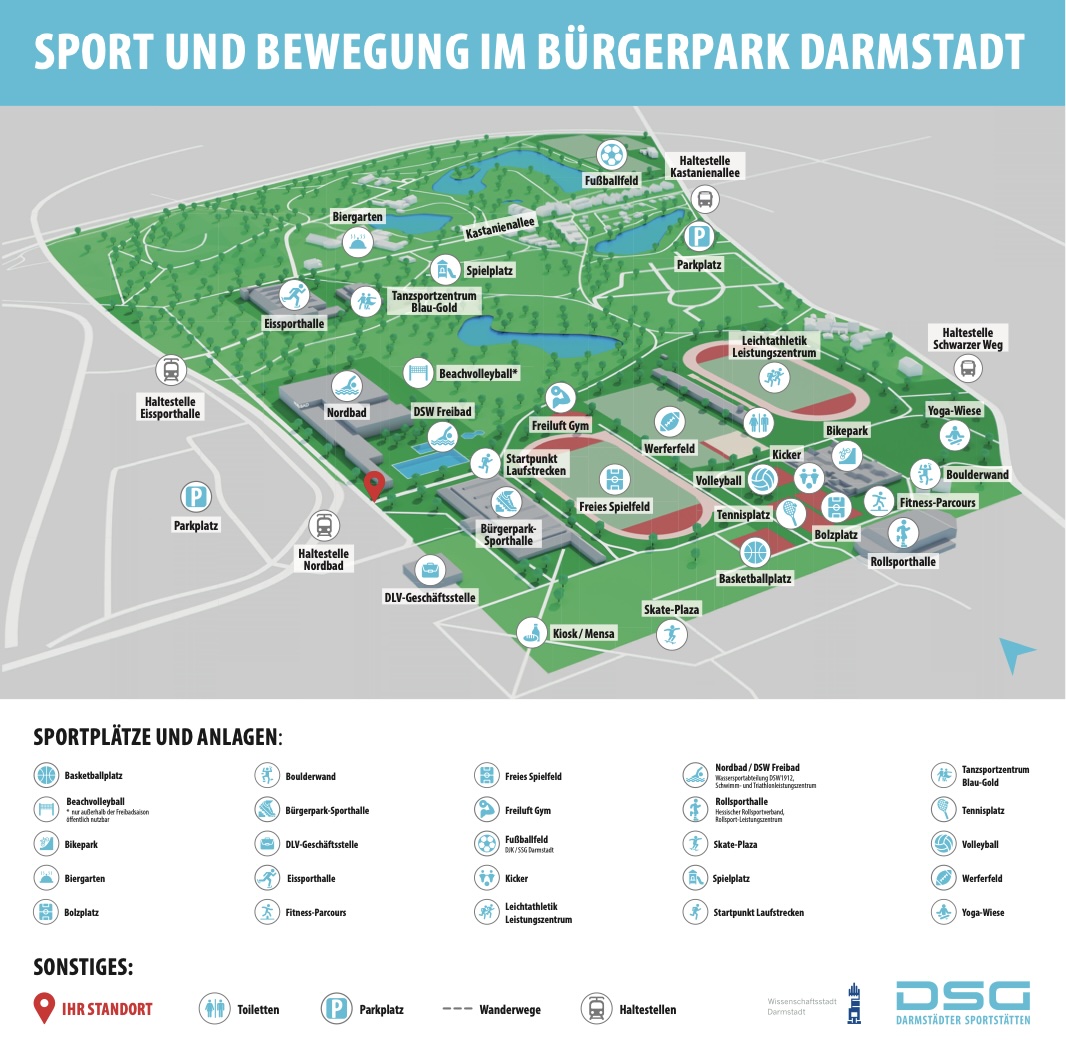Lageplan Buergerpark Nord